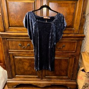 Vintage Juicy Couture Velvet Navy Dress P